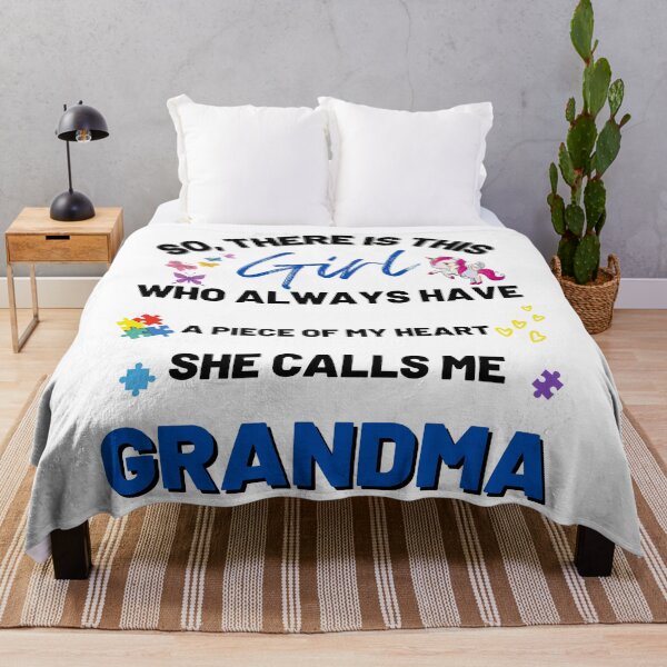 Item preview, There's This Girl who has a piece of my Heart, she Calls Me Grandma, Autism Awarenesss designed and sold by Sam Artist.