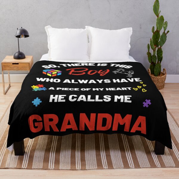 Item preview, There's This Boy who has a piece of my Heart, he Calls Me Grandma, Autism Awarenesss designed and sold by Sam Artist.