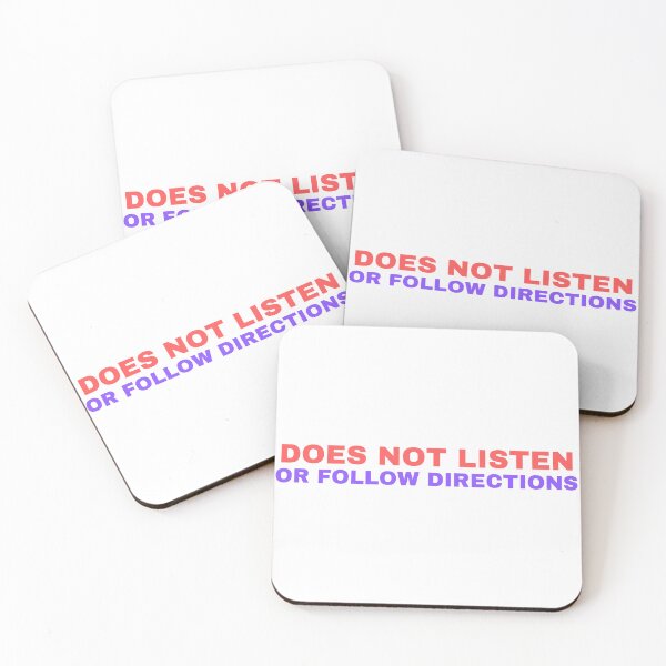 Item preview, no escucha ni sigue instrucciones, designed and sold by Every Pet Shirts.