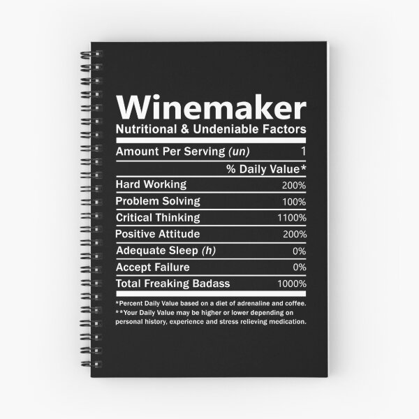 Item preview, Winemaker T Shirt - Nutritional And Undeniable Factors Gift Item Tee designed and sold by averiarnol.