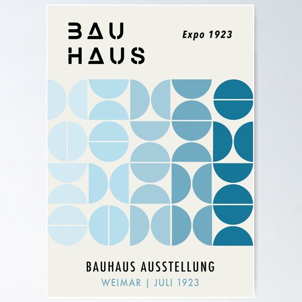 Artikel-Vorschau von Bauhaus Blauer Farbverlauf, designt und verkauft von NicolJay.