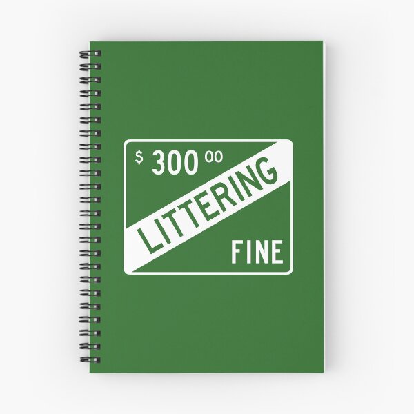 Item preview, Littering Fine designed and sold by GloopTrekker.