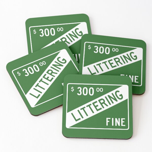 Item preview, Littering Fine designed and sold by GloopTrekker.