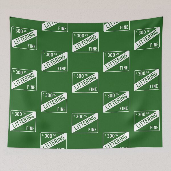 Item preview, Littering Fine designed and sold by GloopTrekker.
