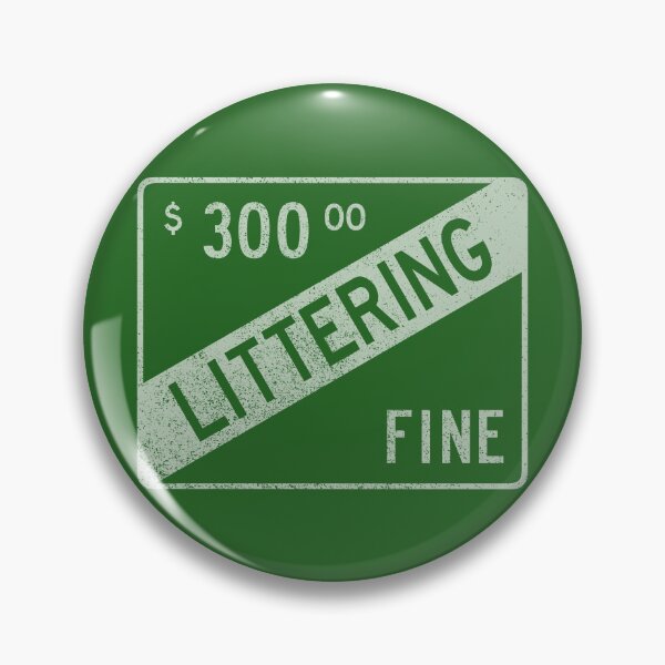 Item preview, Littering Fine (faded) designed and sold by GloopTrekker.