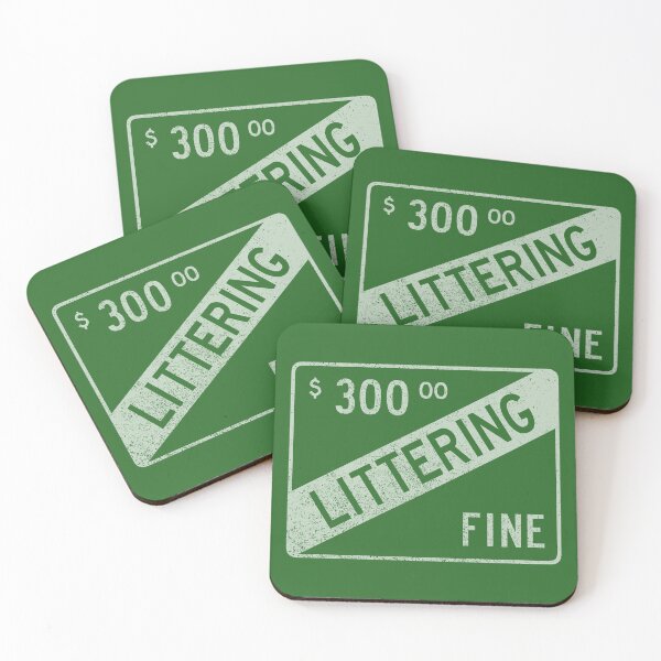 Item preview, Littering Fine (faded) designed and sold by GloopTrekker.