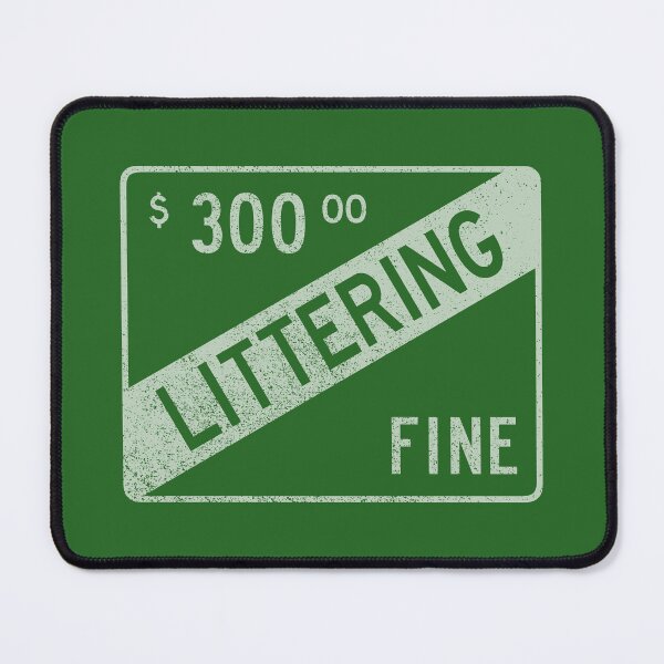 Item preview, Littering Fine (faded) designed and sold by GloopTrekker.