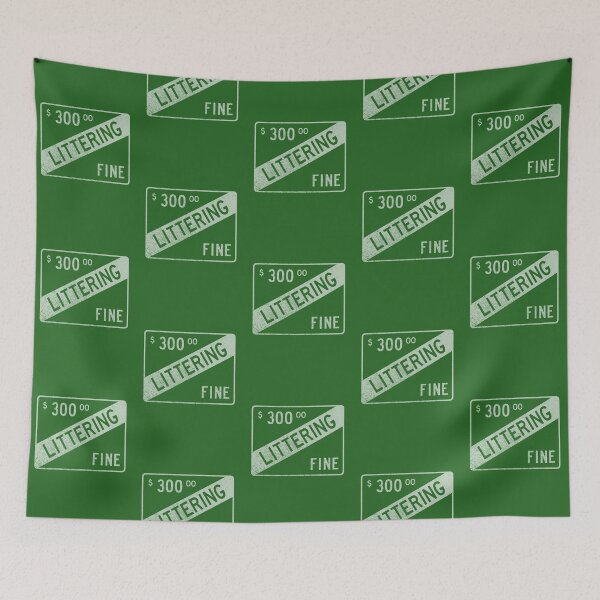 Item preview, Littering Fine (faded) designed and sold by GloopTrekker.