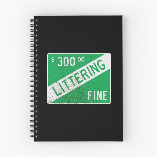 Item preview, Littering Fine (dirty) designed and sold by GloopTrekker.