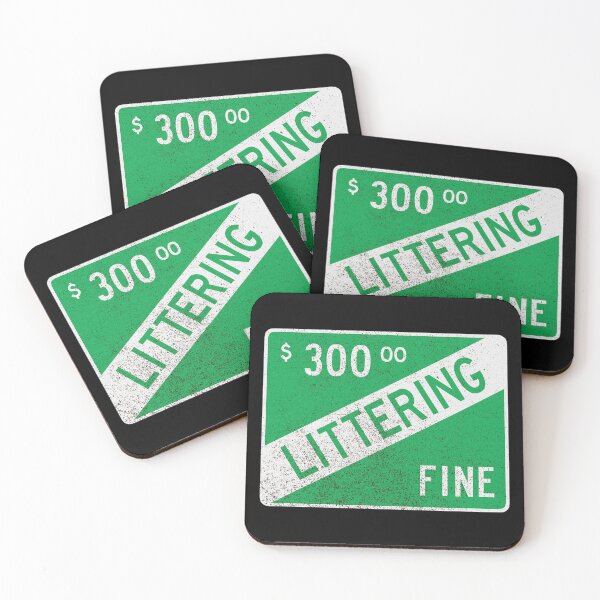 Item preview, Littering Fine (dirty) designed and sold by GloopTrekker.