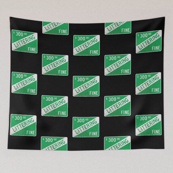 Item preview, Littering Fine (dirty) designed and sold by GloopTrekker.
