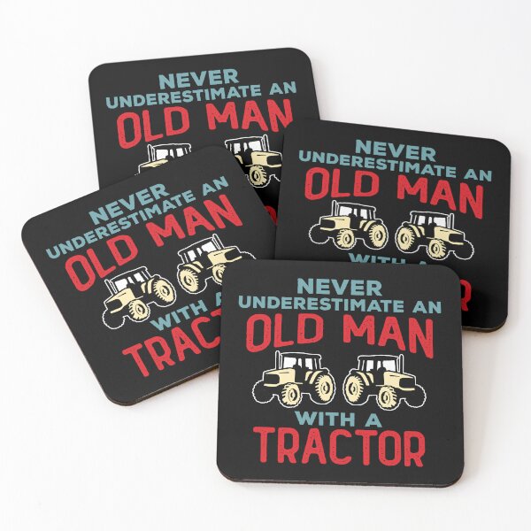 Item preview, Funny Never Underestimate an Old Man with a Tractor designed and sold by wingstar.