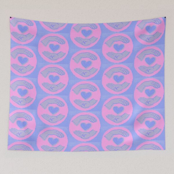 Item preview, Heart in Hands, Purple Digital Screenprint, Center Love in Our Communities designed and sold by fancysarah.