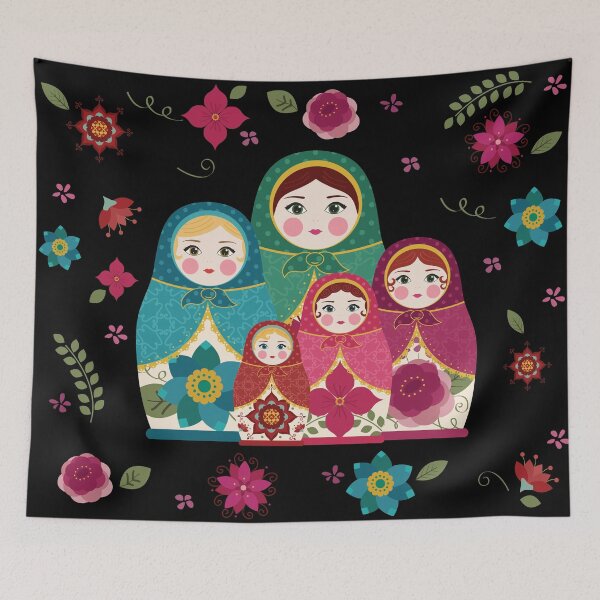 Item preview, Russian Dolls Black designed and sold by StudioShine.