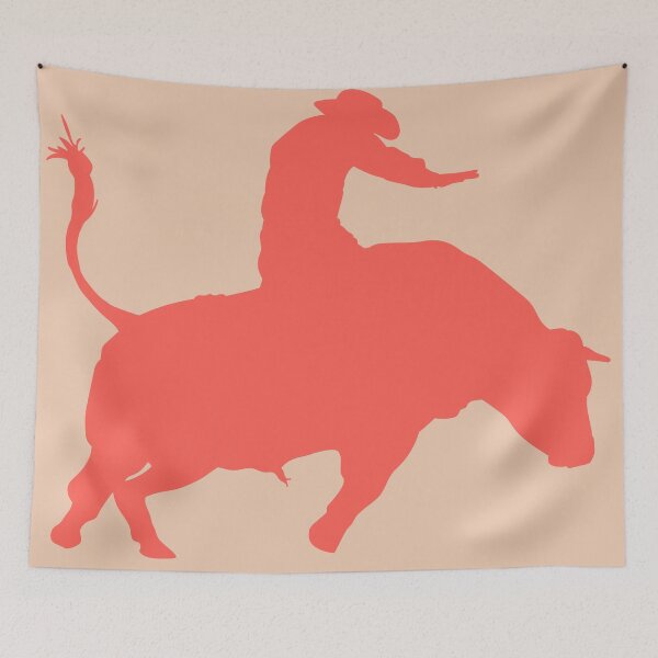 Item preview, Bull Rider 1: Sunset Orange designed and sold by Zia Frazier.