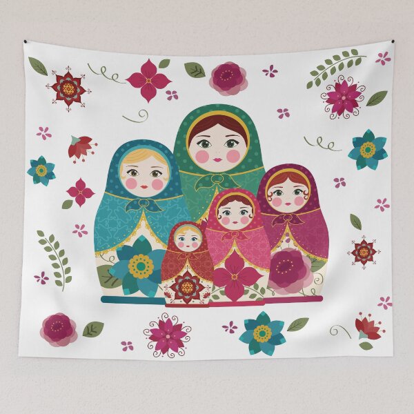 Item preview, Russian Dolls White designed and sold by StudioShine.