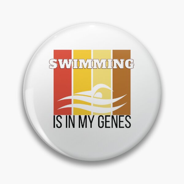 Item preview, Funny Swimmer Quote: Swimming Is In My Genes designed and sold by AmeliaStore1.