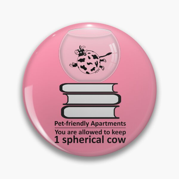 Item preview, Spherical Cow Physics joke designed and sold by i-cottagedesign.