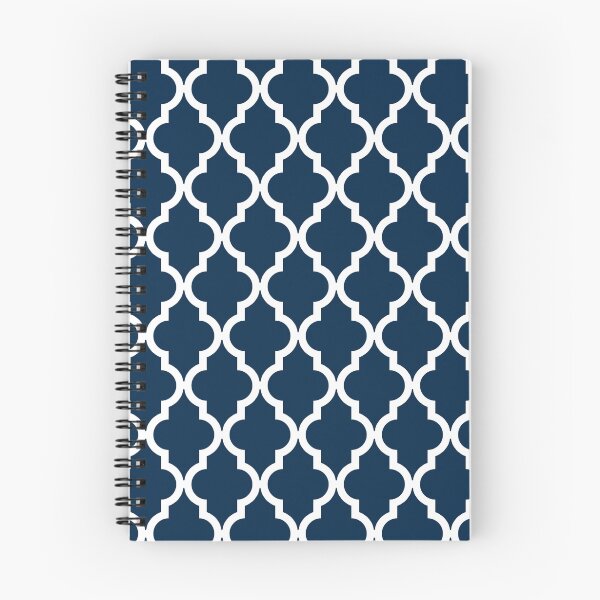 Item preview, Navy Blue Moroccan Quatrefoil Design designed and sold by Jared Davies.