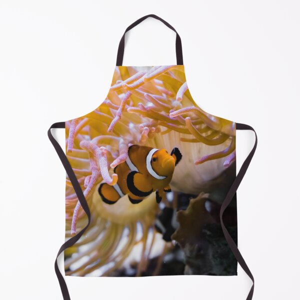 Item preview, White and Orange Percula Clown Fish Hiding Under a Sea Anemone designed and sold by GearGirlNJ.