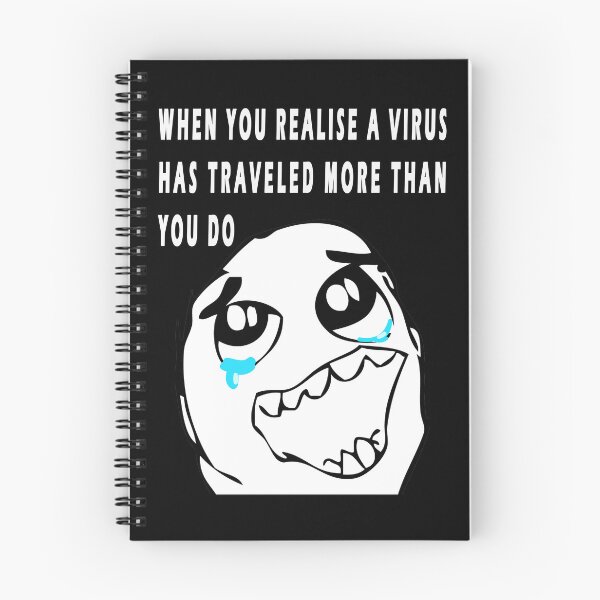 Item preview, when you realise a virus has traveled more than you do designed and sold by GOLDFAMILYSHOP.