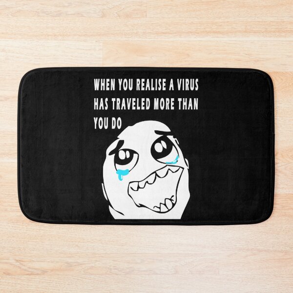 Item preview, when you realise a virus has traveled more than you do designed and sold by GOLDFAMILYSHOP.
