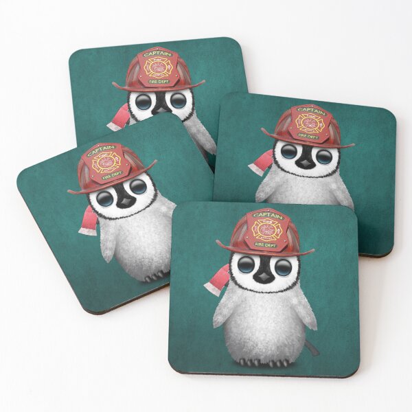 Item preview, Cute Baby Penguin Firefighter designed and sold by JeffBartels.