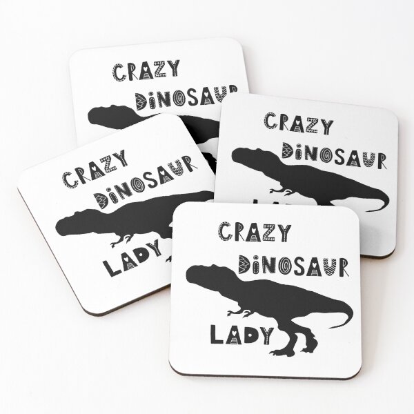 Item preview, Crazy Dinosaur Lady, Funny, Humor, Text, Words designed and sold by iHeartDinosaurs.