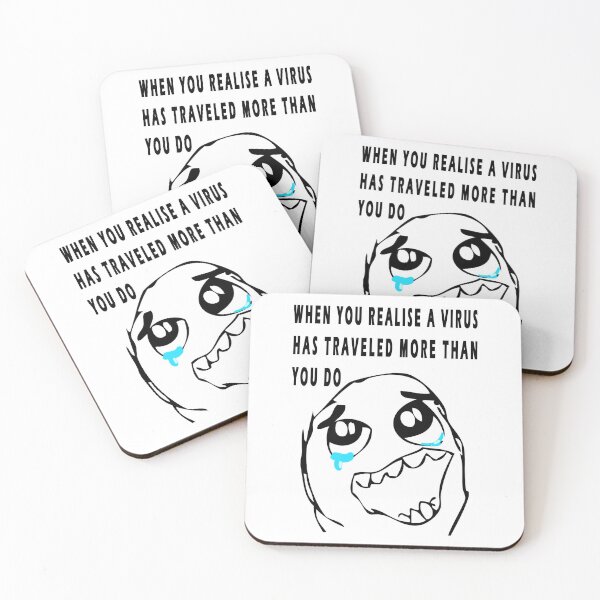 Item preview, when you realise a virus has traveled more than you do designed and sold by GOLDFAMILYSHOP.