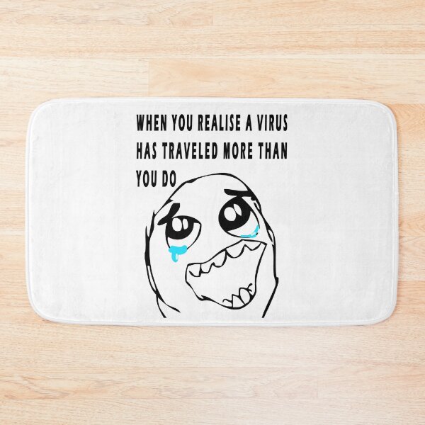 Item preview, when you realise a virus has traveled more than you do designed and sold by GOLDFAMILYSHOP.