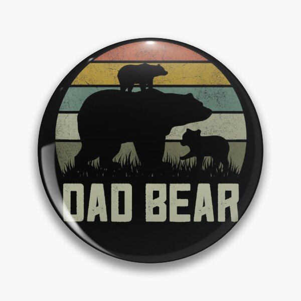 Item preview, Funny Fathers Day Daddy Shirts, Father Two Cub Kids Dad Bear designed and sold by TaraxDoolittle.