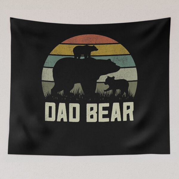 Item preview, Funny Fathers Day Daddy Shirts, Father Two Cub Kids Dad Bear designed and sold by TaraxDoolittle.