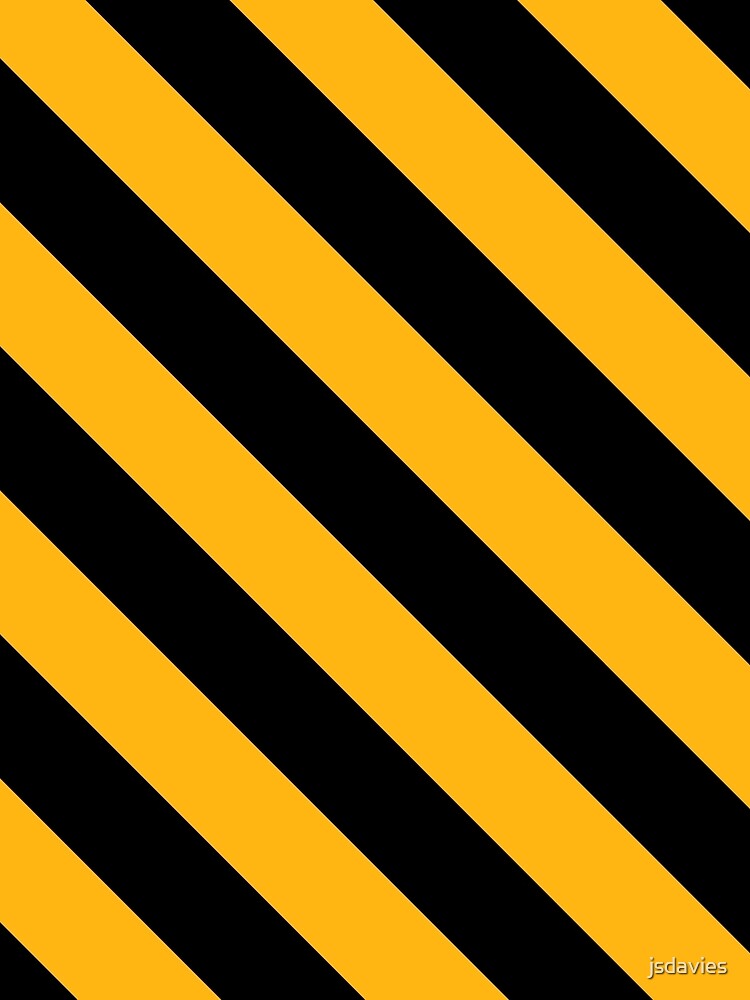 Diagonal Stripes: Black & Gold