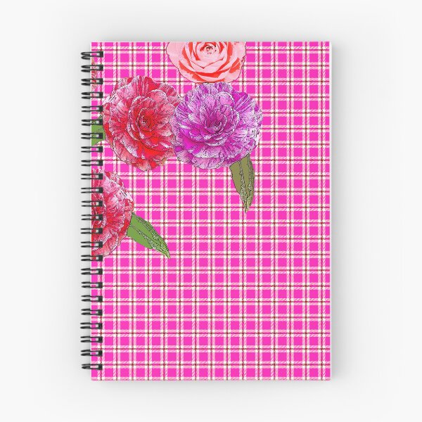 Item preview, Hot Pink Plaid with Camellias designed and sold by Greenbaby.
