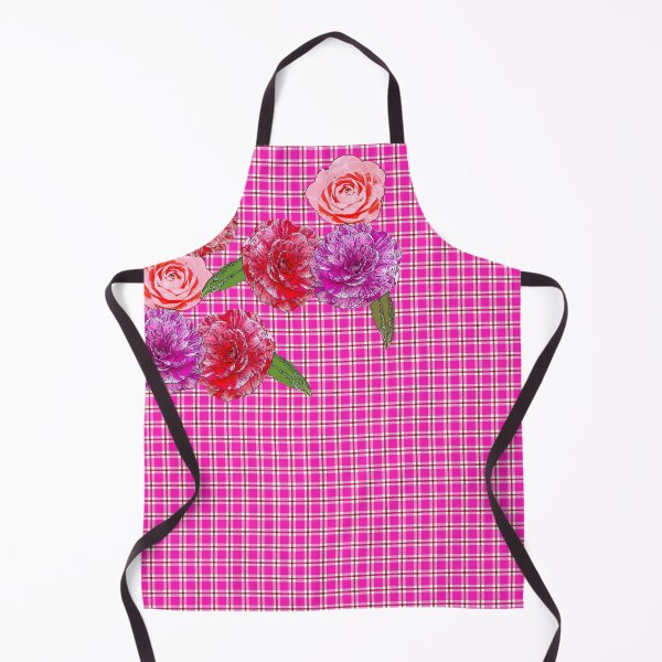 Item preview, Hot Pink Plaid with Camellias designed and sold by Greenbaby.
