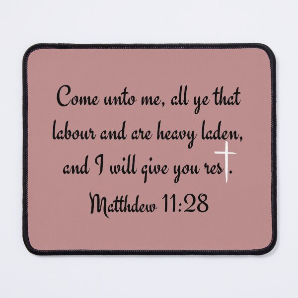 Item preview, Bible Verse Matthew 11:28 designed and sold by Nancyanna.