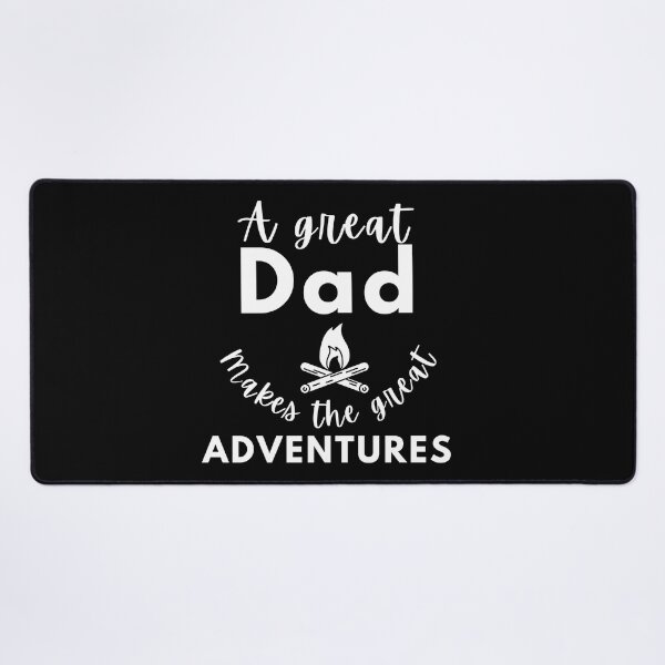 Item preview,  A Great Dad Make The Great Adventures, positive quote, black and white illustration. designed and sold by Coolclassy.