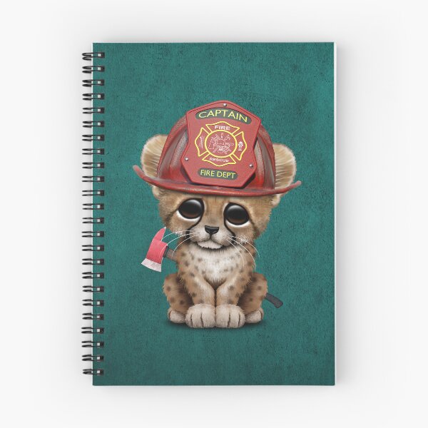 Item preview, Cute Cheetah Cub Firefighter designed and sold by JeffBartels.