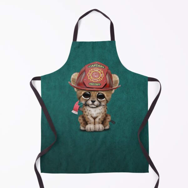 Item preview, Cute Cheetah Cub Firefighter designed and sold by JeffBartels.