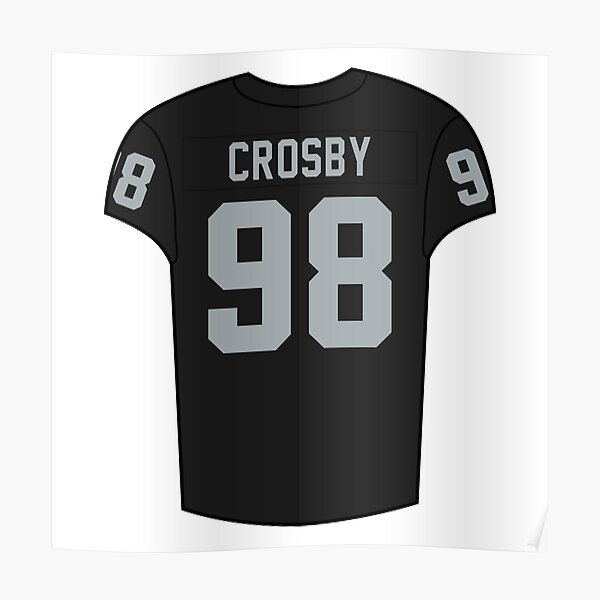 Maxx Crosby Away Jersey Poster for Sale by designsheaven