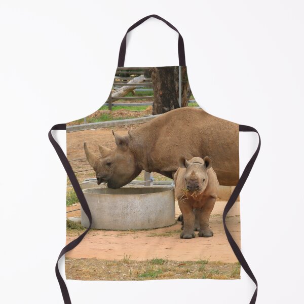 Item preview, Baby rhino and mother designed and sold by FranWest.