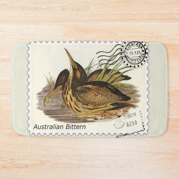 Artikelvorschau, Australische Rohrdommel Exotische Vögel Stempel entworfen und verkauft von GnuArt.