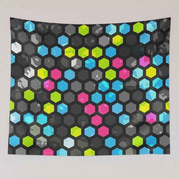 Item preview, Colorful Hexagons designed and sold by Vector Scout Lab.