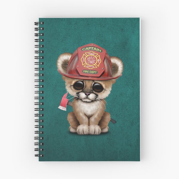 Item preview, Cute Cougar Cub Firefighter designed and sold by JeffBartels.
