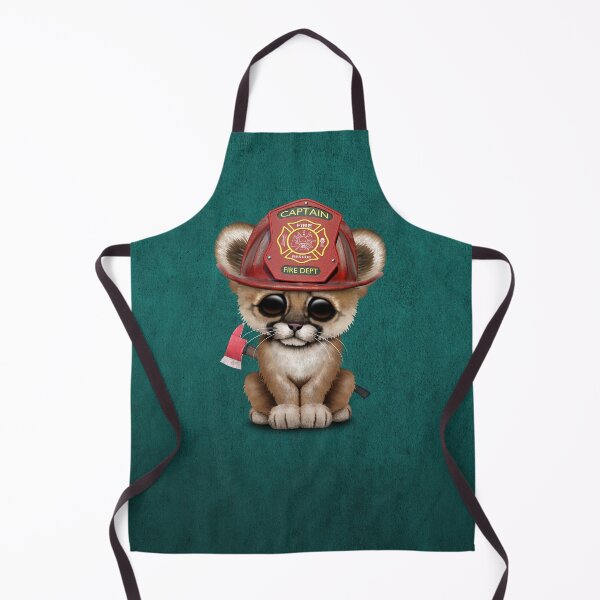 Item preview, Cute Cougar Cub Firefighter designed and sold by JeffBartels.