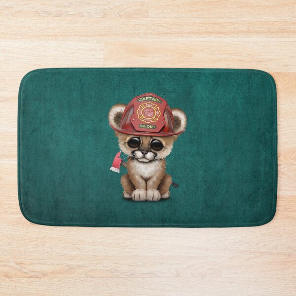Item preview, Cute Cougar Cub Firefighter designed and sold by JeffBartels.
