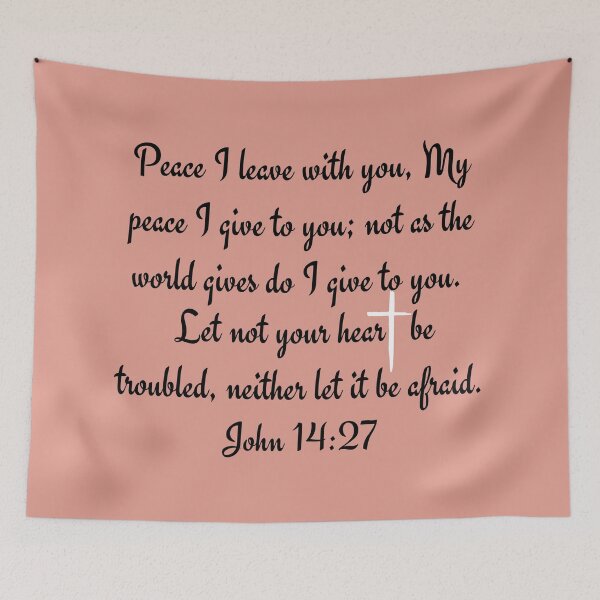 Item preview, Bible Verse John 14:27 designed and sold by Nancyanna.