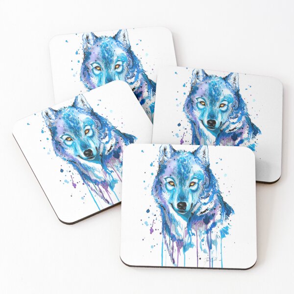 Item preview, Colored wolf in cold colors designed and sold by MED-AFDS.