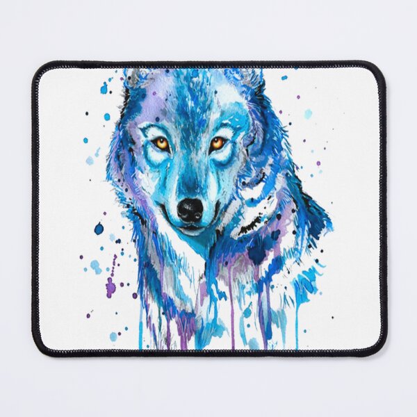Item preview, Colored wolf in cold colors designed and sold by MED-AFDS.
