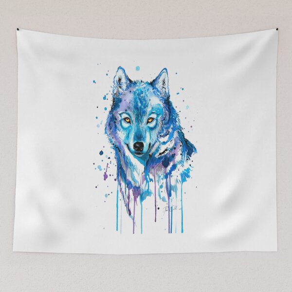 Item preview, Colored wolf in cold colors designed and sold by MED-AFDS.